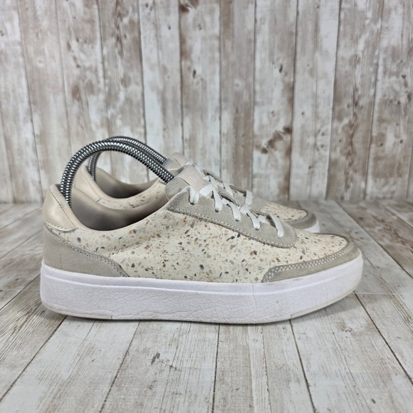 Kizik Shoes - Kizik‎ Women's Beige Speckled Casual Lace Up Sneakers Shoes M6 W7.5